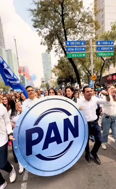 El relanzamiento del PAN fue realizado el 18 de octubre en el Frontón México Instagram.