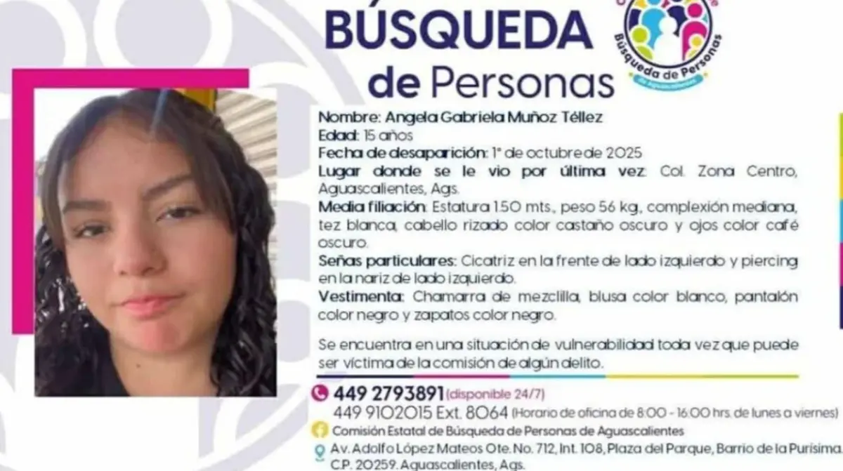 Ficha de búsqueda de Ángela Aguilar. Especial