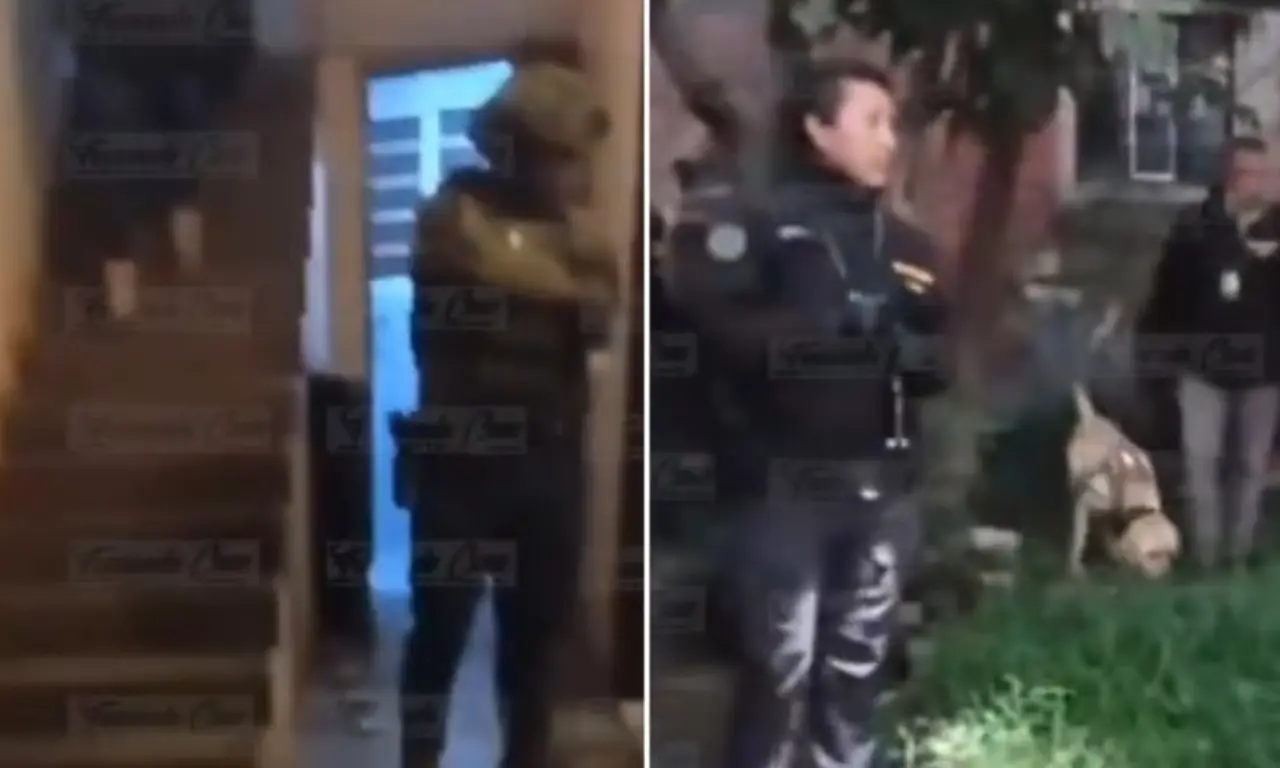  El operativo se realizó en un predio contiguo al taller de torno propiedad de Gabriel “N”, uno de los detenidos por la desaparición de Kimberly. 