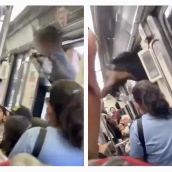 Hombre muere tras colgarse de la ventana exterior del metro | VIDEO Hombre muere tras colgarse de la ventana exterior del metro | VIDEO