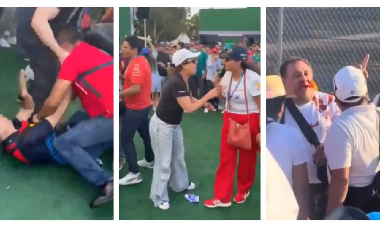  ¡Qué oso! Aficionados protagonizan peleas en el Gran Premio de México 