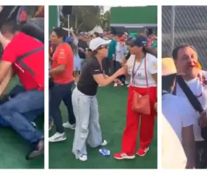 ¡Qué oso! Aficionados protagonizan peleas en el Gran Premio de México de la Fórmula 1