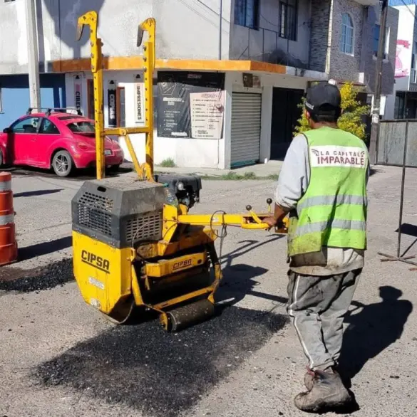 Puebla avanza en infraestructura vial: más de 197 mil baches reparados en la ciudad