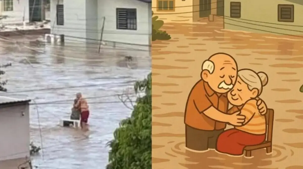  Doña Elodia y su esposo se convirtieron en un símbolo de amor y fortaleza tras sobrevivir a las inundaciones en Poza Rica. 