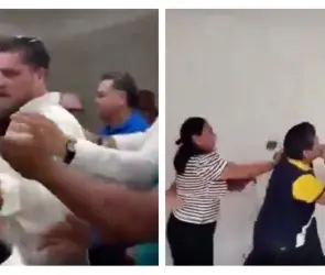 Batalla campal en el PAN Campeche: sillazos y empujones durante la asamblea | VIDEO