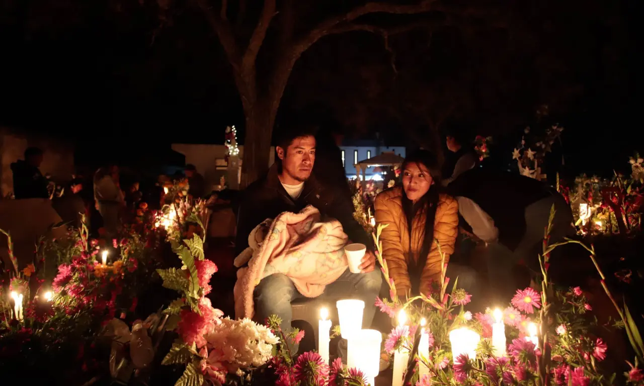  Así es el operativo en Todos los Santos. 