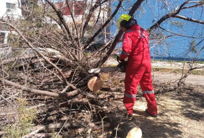 Hay fuertes vientos en Puebla capital. Hay fuertes vientos en Puebla capital.