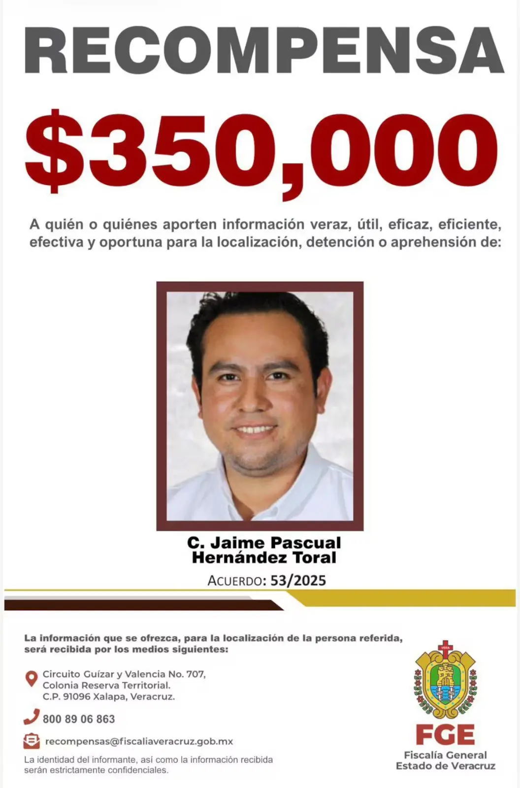 El influencer prófugo y la recompensa de 350 mil pesos Especial