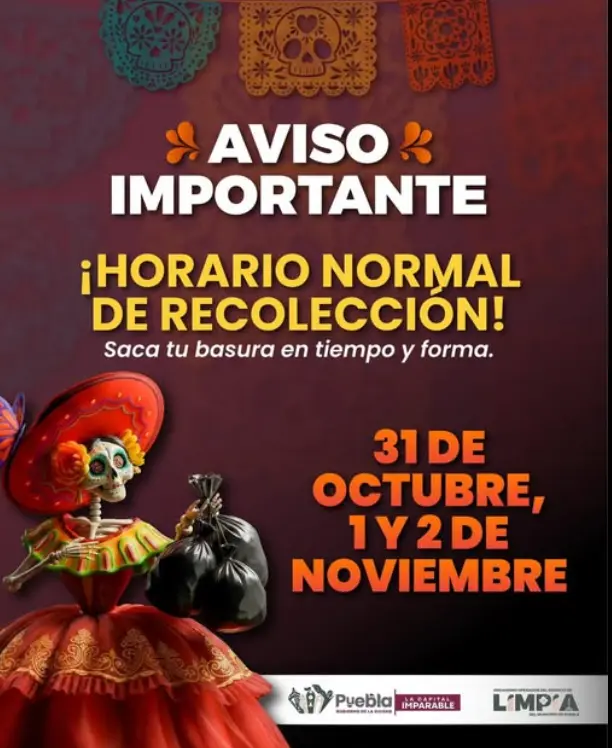 Durante el operativo de Todos Santos 2025, el Ayuntamiento busca que los panteones, calles y mercados permanezcan libres de acumulaciones de basura. Facebook.