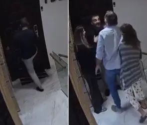 "P*nch* anciana loca": Video del momento en que Simón Levy agredió a su vecina y la amenazó de muerte