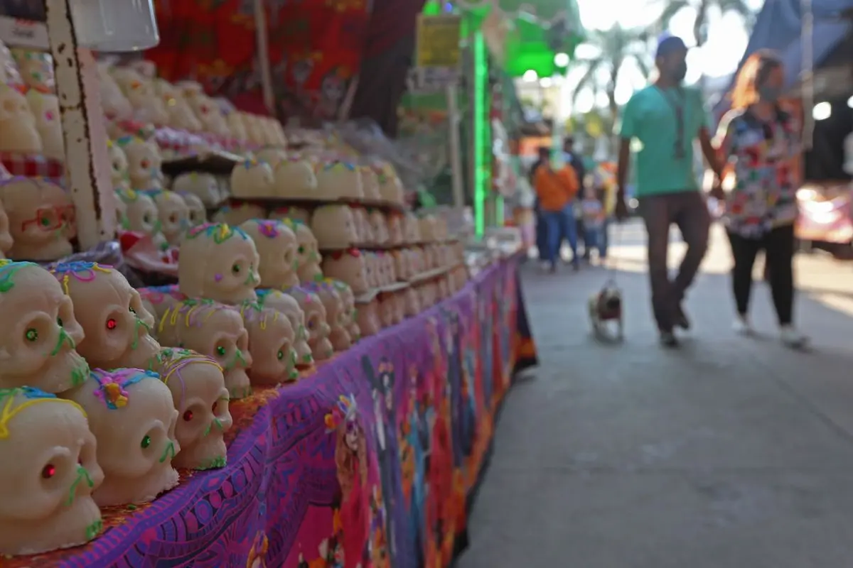 La joven quería instalar un puesto de calaveritas. Cuartoscuro.