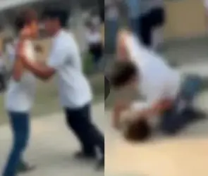 Estudiante queda inconsciente tras pelea en secundaria de Colima