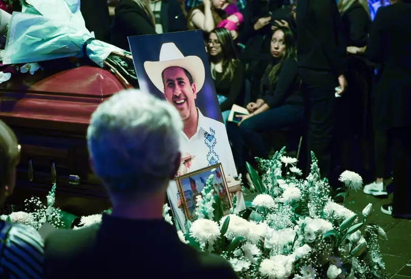 Así fue el funeral de Carlos Manzo, alcalde de Uruapan.