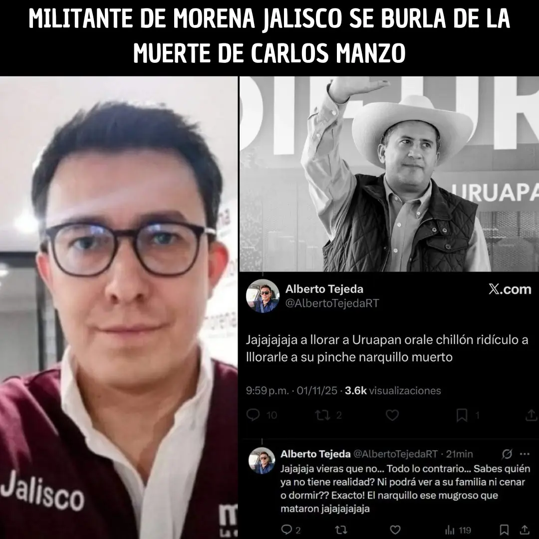 Los mensajes de Alberto Tejada que causaron indignación.  X: @Libro_negro_.