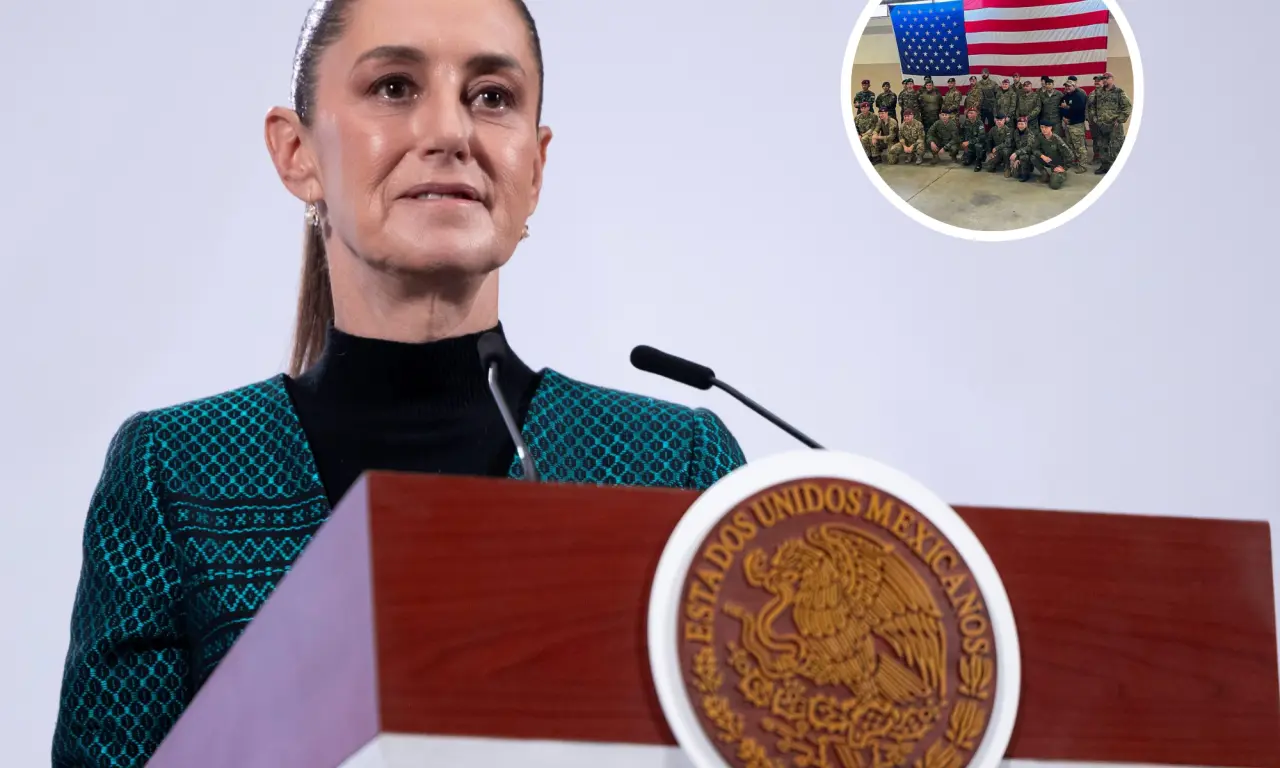  La presidenta Claudia Sheinbaum descartó la llegada de tropas estadounidenses a México. 