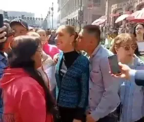 VIDEO: Sujeto irrumpe el espacio personal de la presidenta Claudia Sheinbaum; así reaccionó 