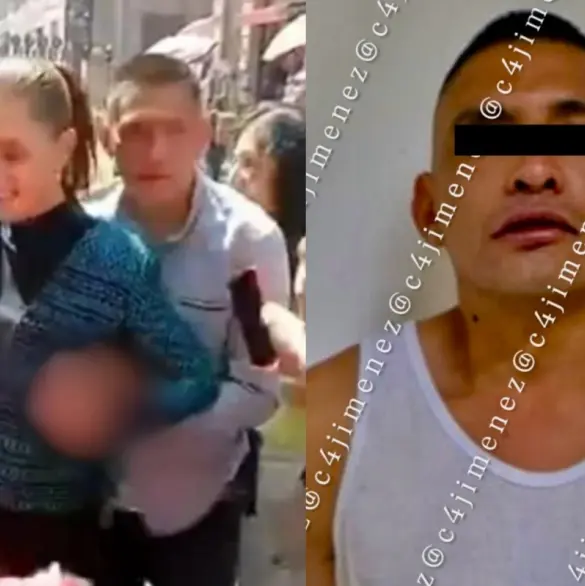 Detienen al sujeto que agredió a la presidenta Claudia Sheinbaum afuera de Palacio Nacional 