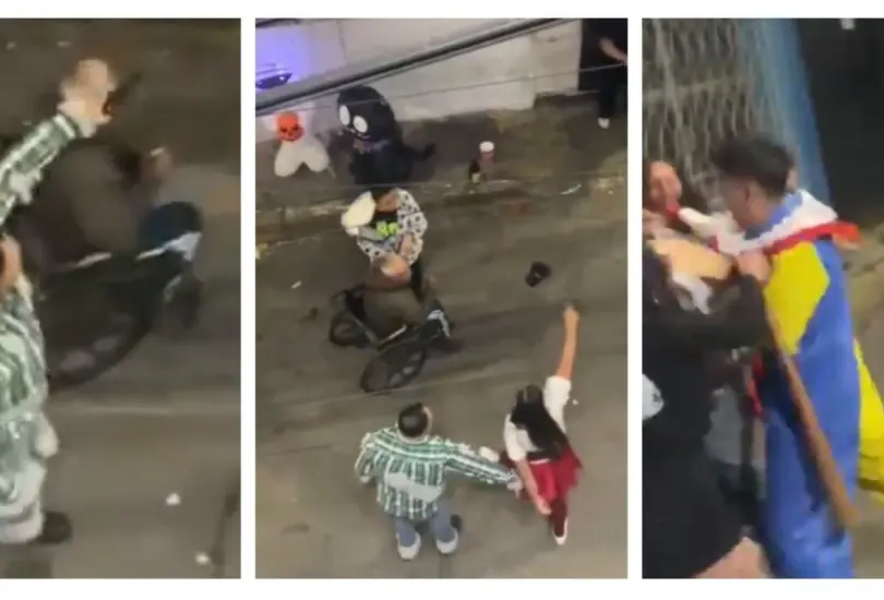 Vecinos y un payaso someten a hombre armado; llegó ´muy gallo´ y terminó golpeado | VIDEO