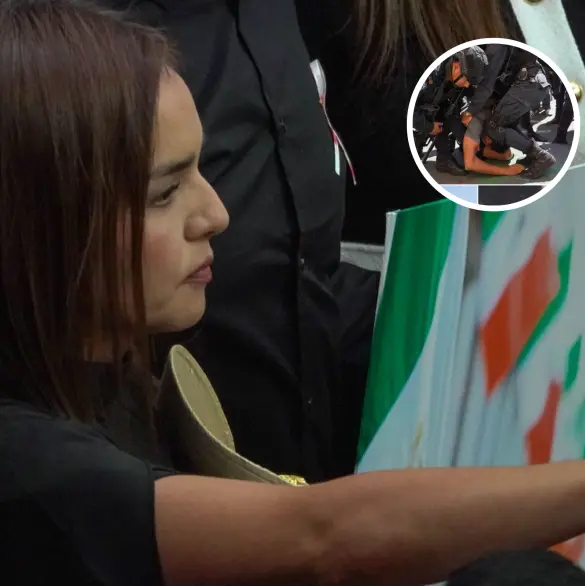 Se va a salir de control: Detienen a sujeto en plena toma de protesta de Grecia Quiroz