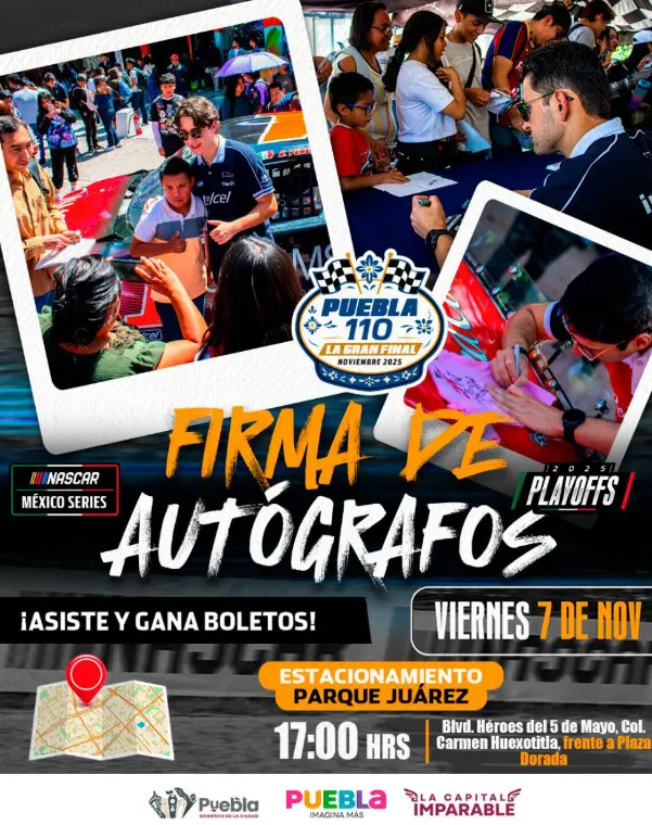 La cita será el viernes 7 de noviembre a las 17:00 horas en el estacionamiento del Parque Juárez. Facebook.