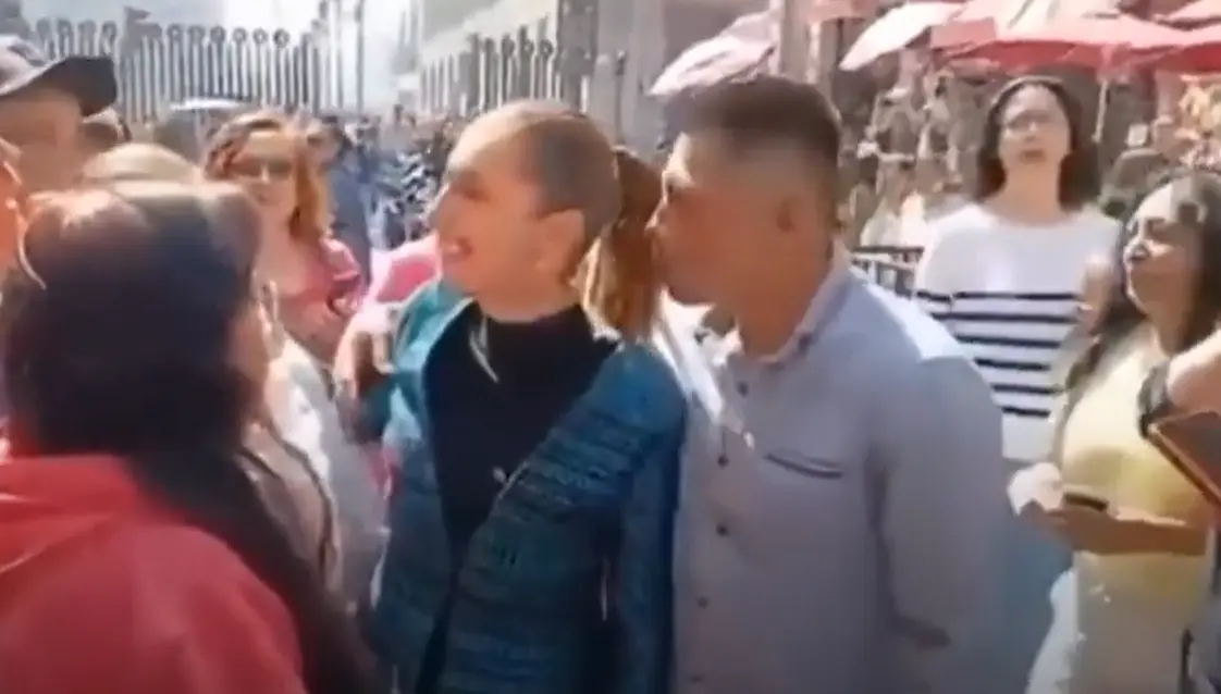 Sheinbaum confirmó una denuncia en contra del hombre, quien presumiblemente estaba alcoholizado. Captura de pantalla