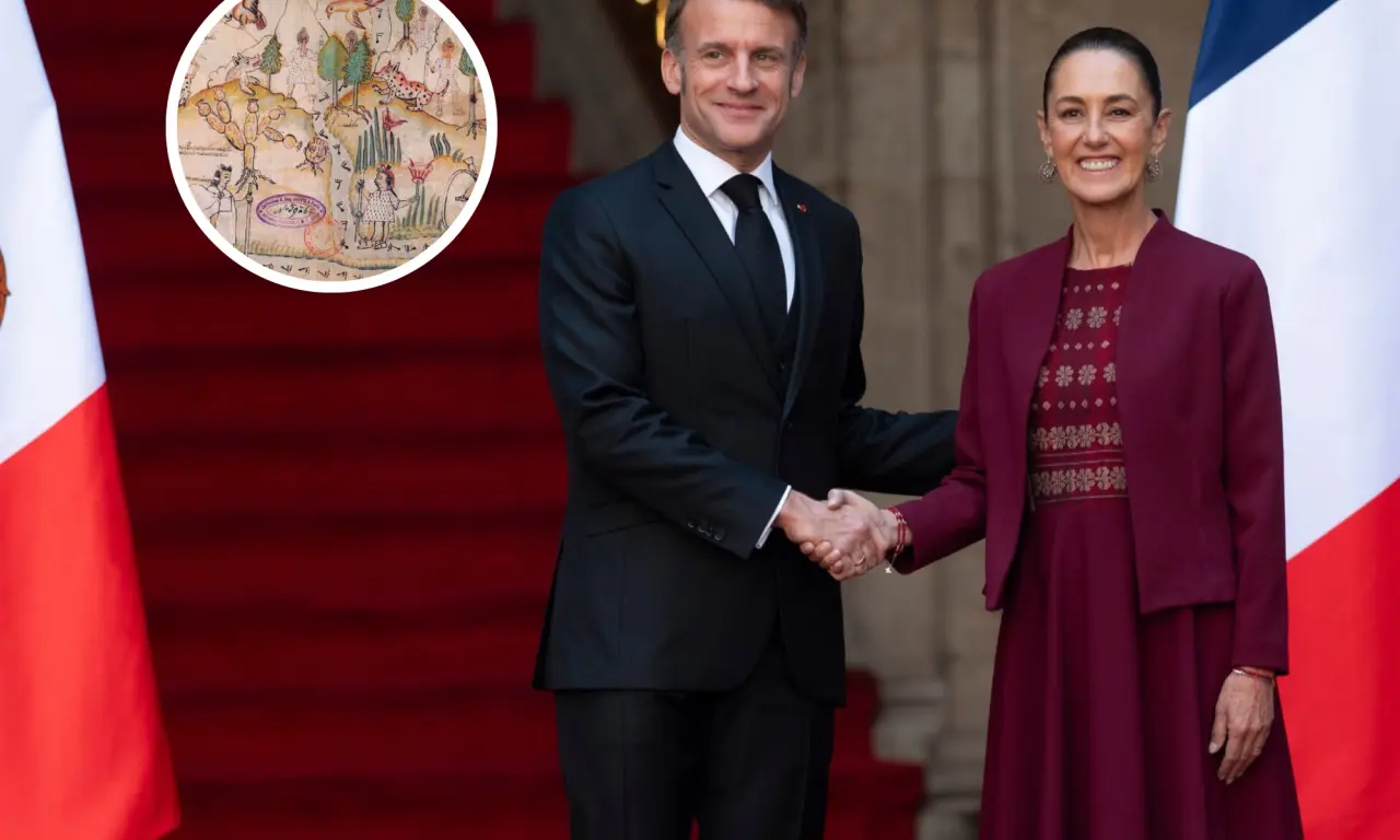  La reunión de Sheinbaum con Macron. 