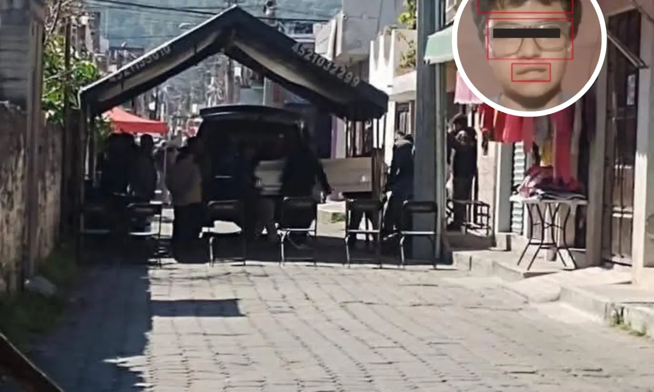  El velorio del sujeto que asesinó a Carlos Manzo. 