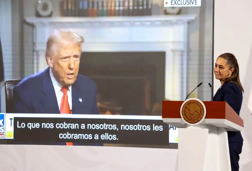Jesús Ramírez Cuevas apoyó la postura de Sheinbaum ante Trump.