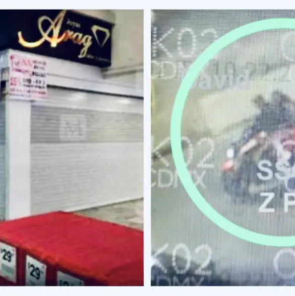 Balacera en Plaza San Jerónimo tras violento asalto a joyería Arag en CDMX