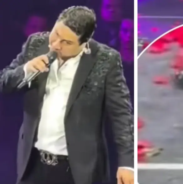 Julión Álvarez destroza el iPhone 17 de un fan durante su concierto