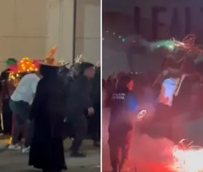 Así armaron "pachangón" de Día de Muertos en cuartel de policía de Oaxaca; titular se enteró por redes sociales