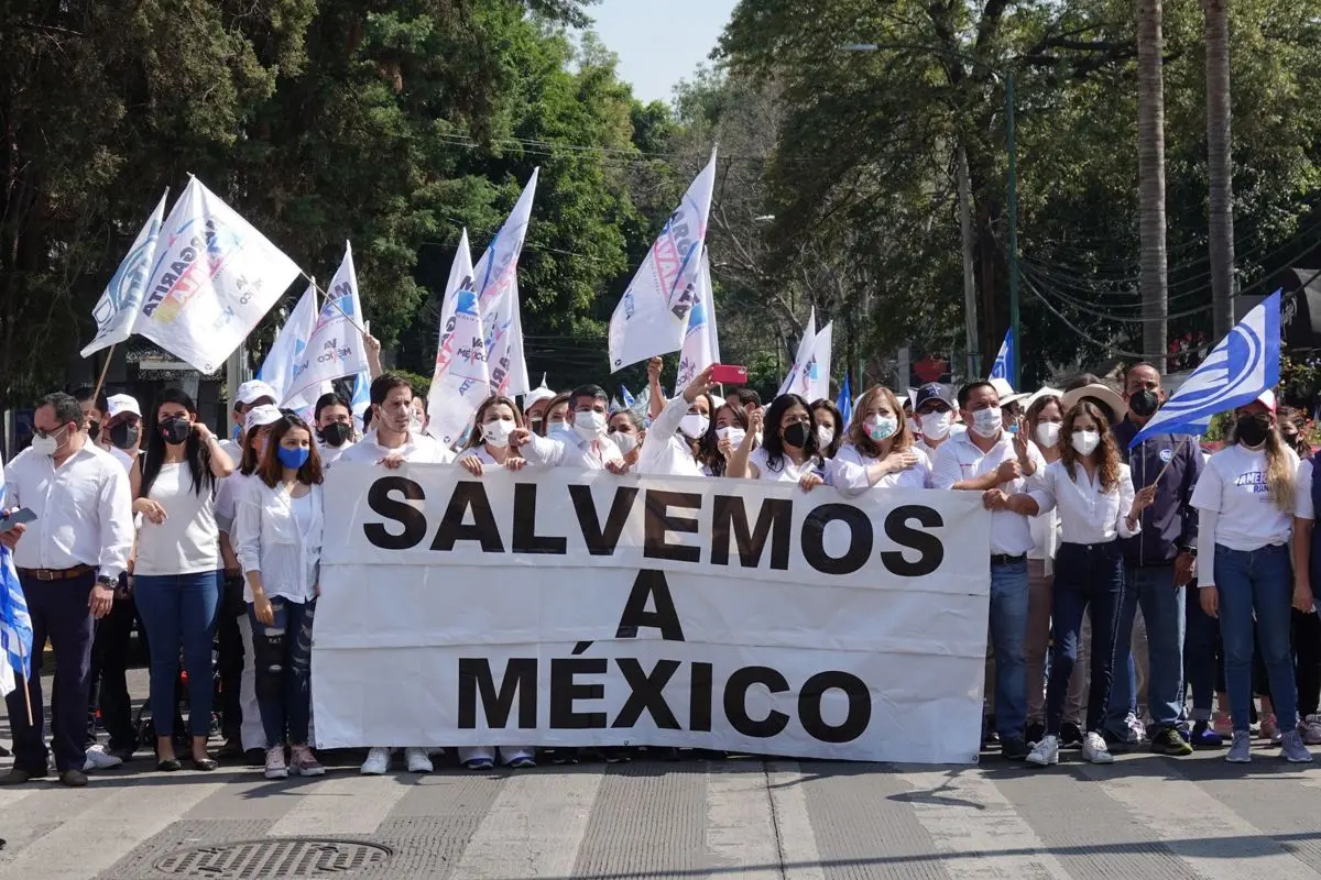 Margarita Zavala estaba al frente de México Libre. Cuartoscuro.