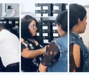 Exhiben a farderas robando tenis de todos los tamaños en un Coppel de Oaxaca | VIDEO