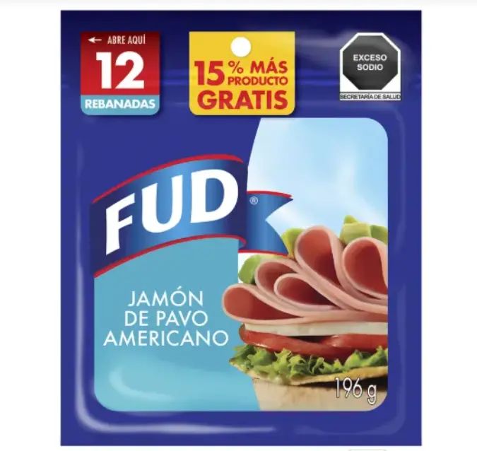 Jamón americano de la marca FUD Especial