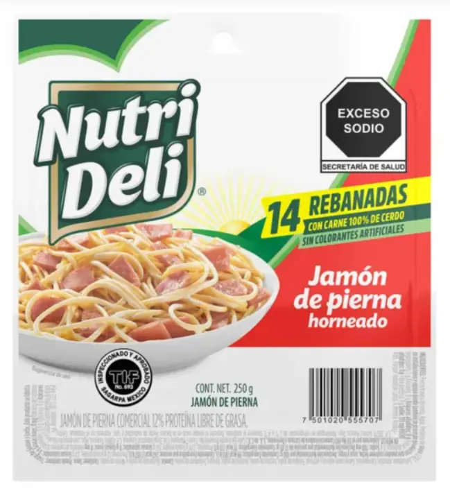 Jamón de la marca Nutri Deli. Especial
