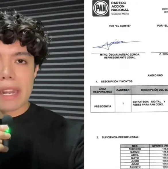 Revelan contrato millonario del PAN con Edson Andrade, impulsor de la Marcha de la Generación Z Revelan contrato millonario del PAN con Edson Andrade, impulsor de la Marcha de la Generación Z