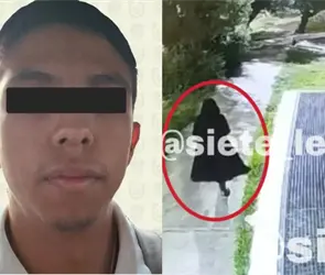 Detienen al "hombre de la túnica negra", presunto feminicida de Amanda Castro Rossab