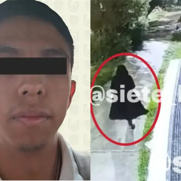 Detienen al "hombre de la túnica negra", presunto feminicida de Amanda Castro Rossab