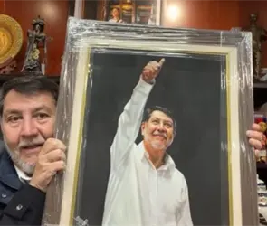 Senado desata polémica por gastar 27 mil pesos en retrato de Noroña