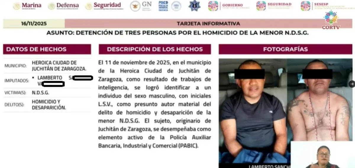 Fiscalía del Estado de Oaxaca.