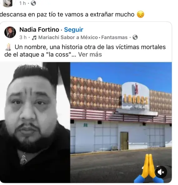 Carlos Ata era el cadenero del bar. Facebook.