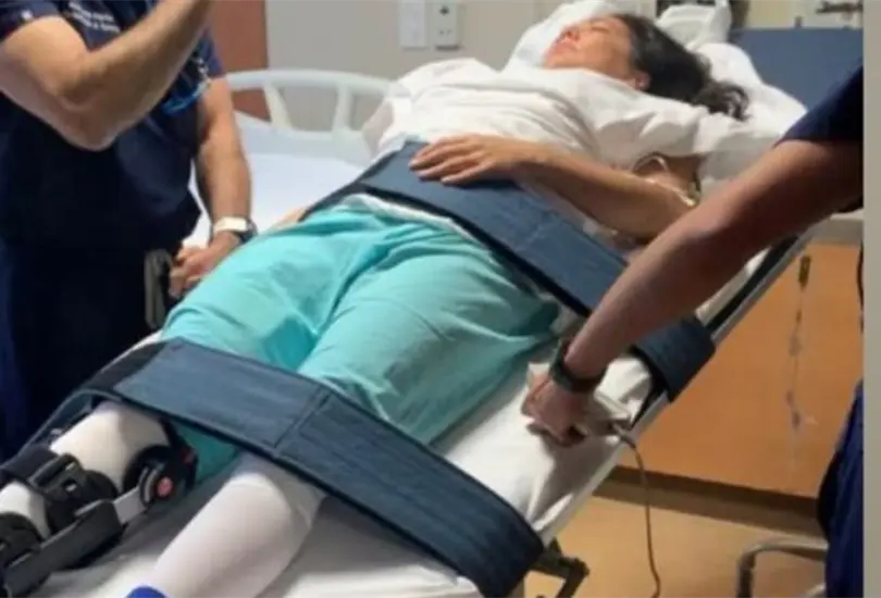 Claudia Godinez sufre grave accidente