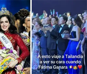 Así reaccionó Nawat Itsaragrisil al escuchar que Fátima Bosch ganó Miss Universo