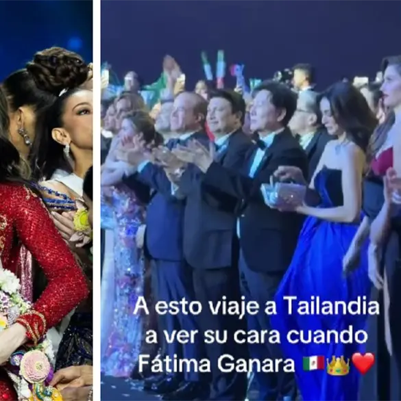 Así reaccionó Nawat Itsaragrisil al escuchar que Fátima Bosch ganó Miss Universo