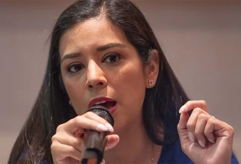 Luisa Gutiérrez defiende contrato del PAN con Edson Andrade Luisa Gutiérrez defiende contrato del PAN con Edson Andrade