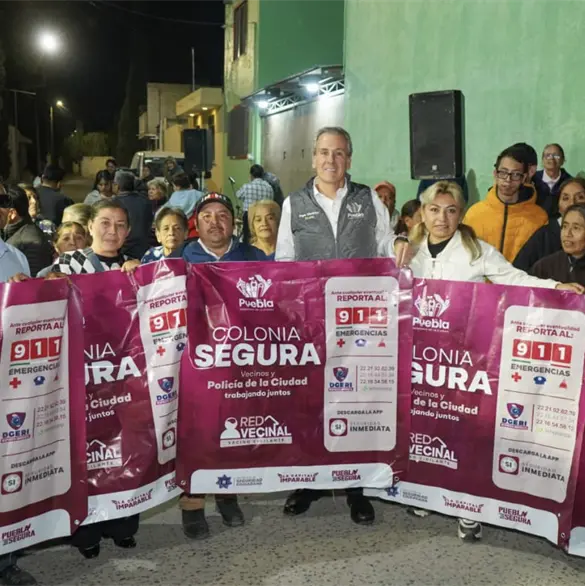 Puebla moderniza al 100% el alumbrado en Santa Lucía con nuevas luminarias LED