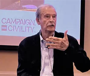 Vicente Fox lanza Vértice MX, su apuesta política rumbo a las elecciones de 2030