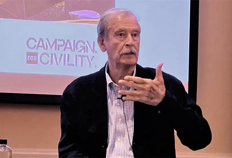 Vicente Fox lanza Vértice MX, su apuesta política rumbo a las elecciones de 2030