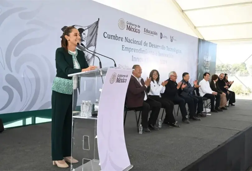 Sheinbaum anunció la creación de un fondo para financiar el desarrollo de los mejores proyectos de estudiantes del Tecnológico Nacional de México (TecNM).