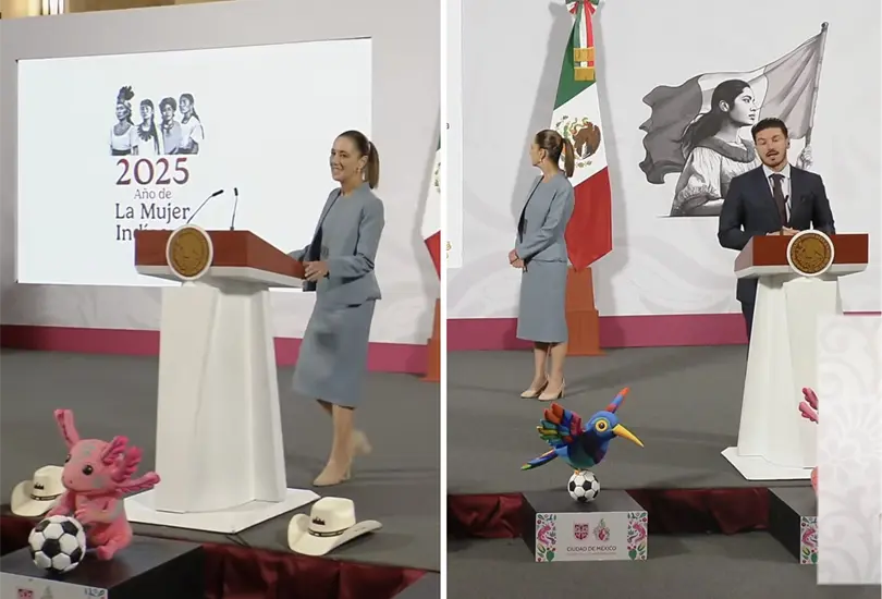 Los sombreros que aparecieron en la mañanera.